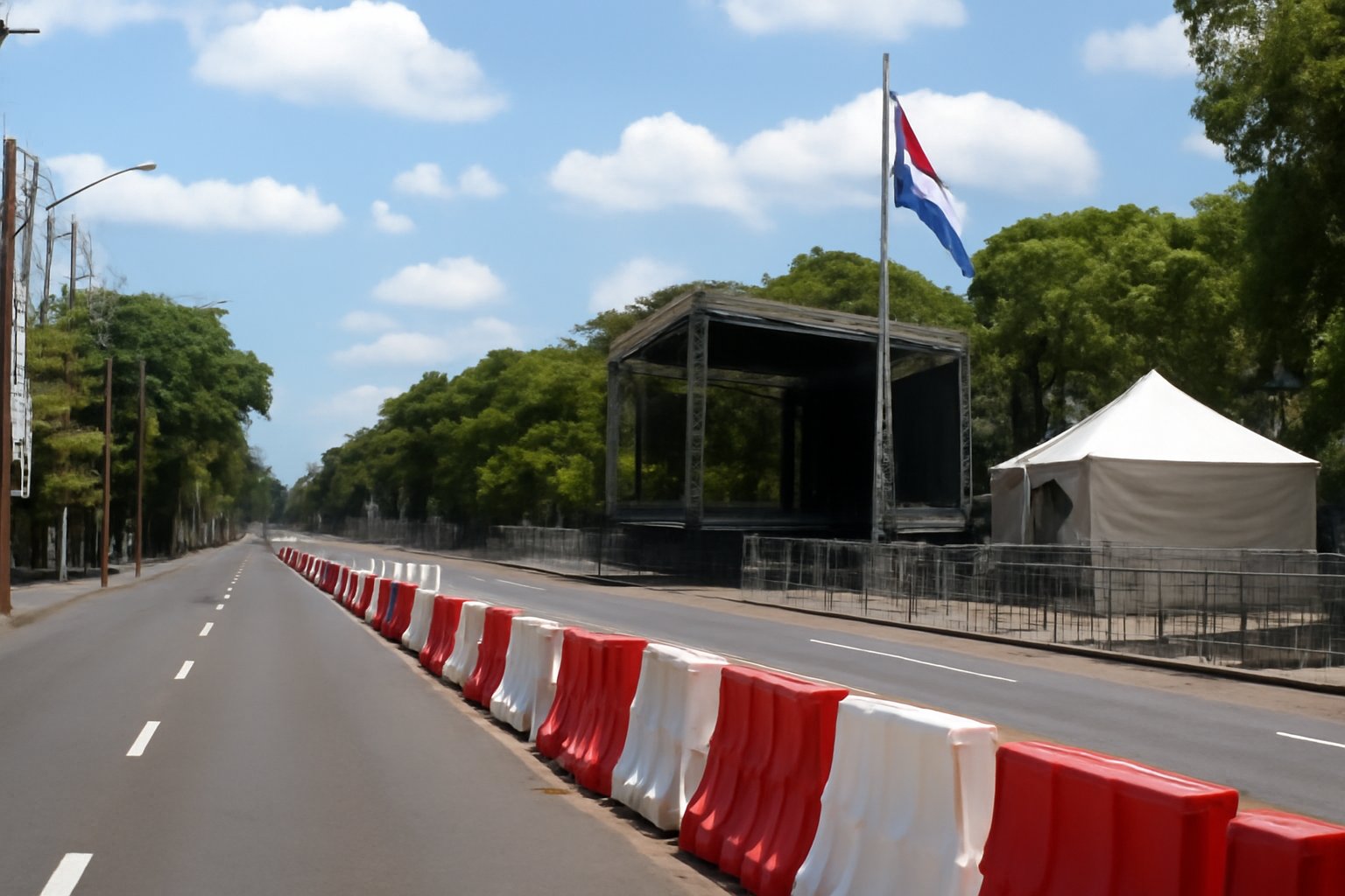 Desfile dos 112 anos de Foz causa bloqueios de trânsito na Avenida Paraná