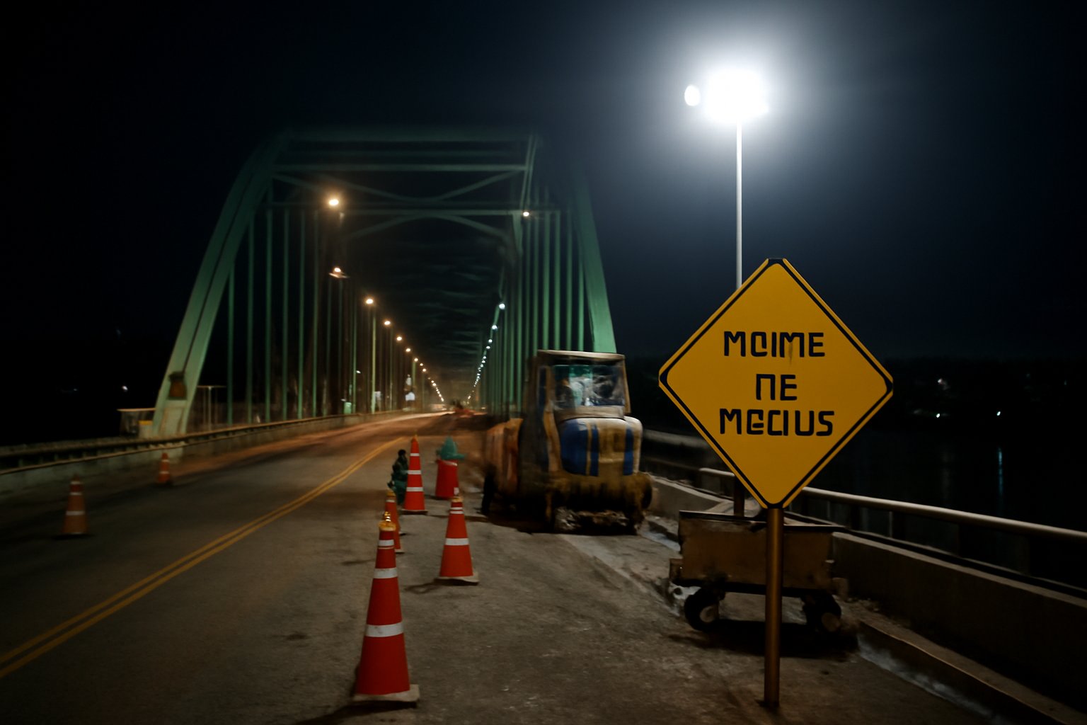 Ponte da Amizade terá bloqueios noturnos para reparos na pista e iluminação