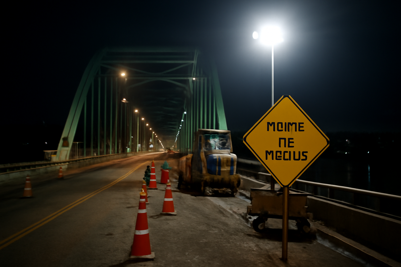 Ponte da Amizade terá bloqueios noturnos para reparos na pista e iluminação